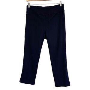 ELLIOTT LAUREN Women’s Black Pull On Cropped Pants Size 8 (Fit 30x24)